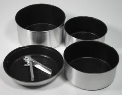 Camping Kochgeschirr Alu Mit Antihaftbeschichtung 5 Teilig Senior