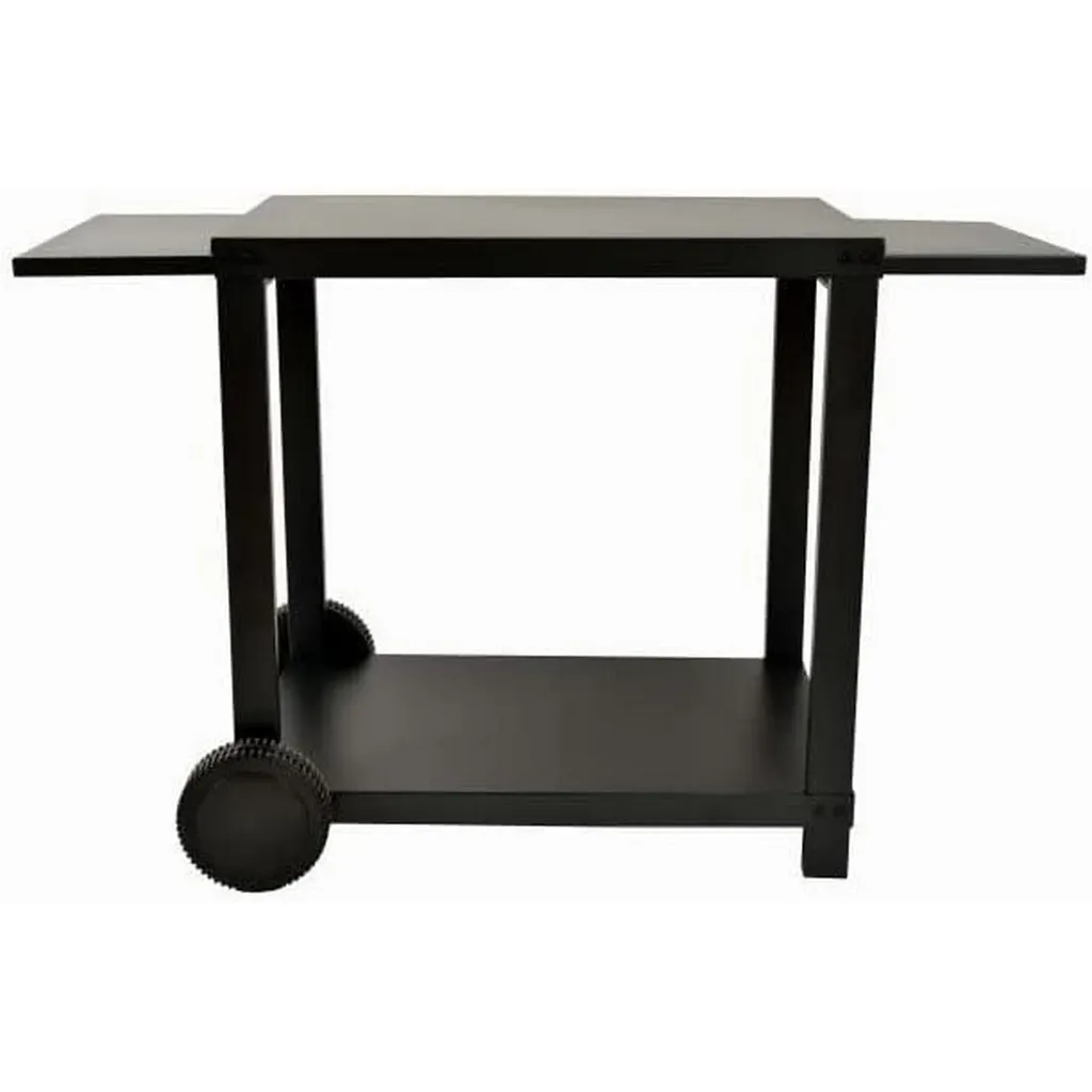 COOKINGBOX Rollwagen Für Plancha Mit Klappbaren Regalen - Stahl - Schwarz 4 COOKINGBOX Rollwagen Für Plancha Mit Klappbaren Regalen - Stahl - Schwarz – Bild 2