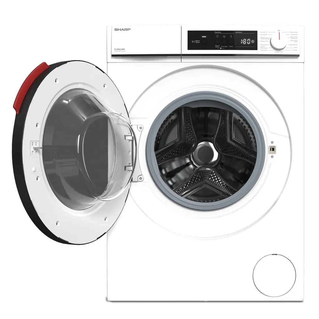 Waschmaschine Frontlader AquaStop Inverter Motor 10kg SHARP ES-NFA014DWB-DE 9 Waschmaschine Frontlader AquaStop Inverter Motor 10kg SHARP ES-NFA014DWB-DE – Bild 7