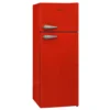 Telefunken KTFK212ER2 Retro Kühl-Gefrier-Kombination / 171 L Kühlschrank / 42 L Gefrierschrank / 177 KWh/Jahr / Retro Look / Temperaturregelung / Abtauautomatik / Rot