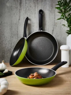 GSW Pfannen-Set Nova 3-tlg. Grün, Aluminium, Kunststoff, Bratpfanne ø Ca. 20 X H 4,2cm / ø Ca. 24 X H 4,4cm / ø Ca. 28 X H 4,8cm -Kaufland Verkäufe 8f5ea3397e0a1883b47edc96b49321b5