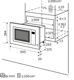 Exquisit Einbau-Mikrowelle EMW10-020 Inox | 700 Watt | Timer | Auftaufunktion | Drehteller 25,5cm -Kaufland Verkäufe 90257c87ae3f3f44c497ecb513dd45fd