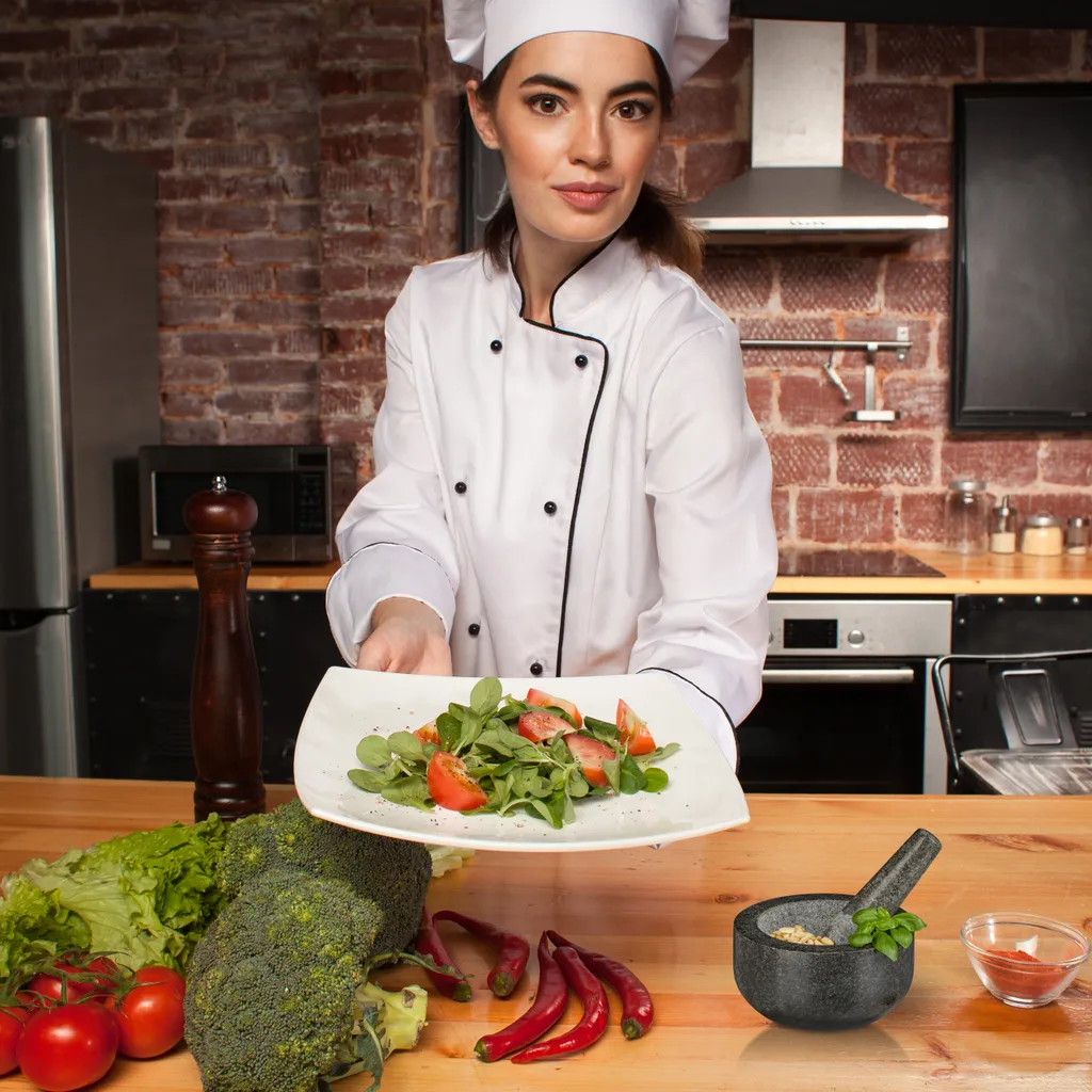 Relaxdays Granit Mörser Mit Stößel 16 Cm 4 Relaxdays Granit Mörser Mit Stößel 16 Cm – Bild 2