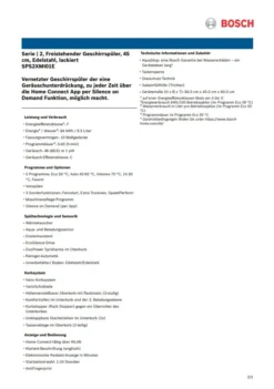 Bosch Serie 2 SPS2XMI01E Geschirrspüler 45 Cm - Edelstahl 28 Bosch Serie 2 SPS2XMI01E Geschirrspüler 45 Cm - Edelstahl -Kaufland Verkäufe 90b3681b047ef12e852898a26f7a71c4