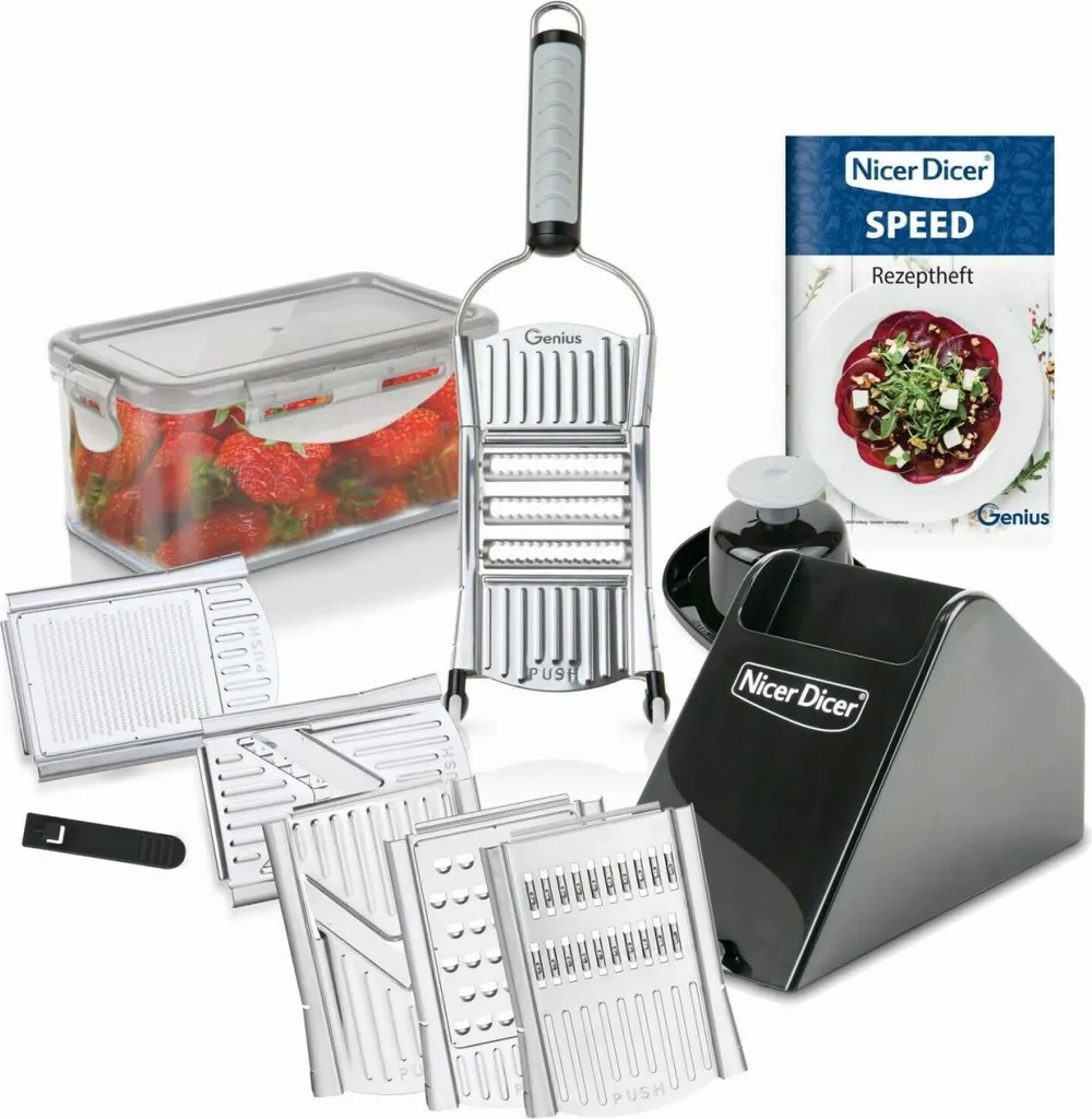 TS24Direkt Edition Genius Nicer Dicer Speed XXXL Vorteilsset 13tlg. Plus Schäler 3 TS24Direkt Edition Genius Nicer Dicer Speed XXXL Vorteilsset 13tlg. Plus Schäler