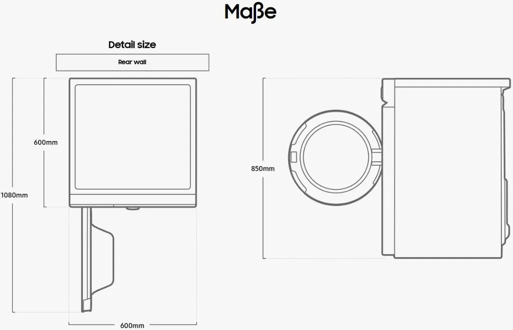 Samsung BESPOKE AI™ Waschmaschine WW7400B, 11 Kg, Mit SuperSpeed Und AI Wash WW11BB744AGWS2 12 Samsung BESPOKE AI™ Waschmaschine WW7400B, 11 Kg, Mit SuperSpeed Und AI Wash WW11BB744AGWS2 – Bild 10