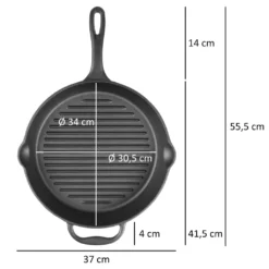 BBQ-Toro Gusseisen Bratpfanne | Ø 34 Cm | Mit Griff, Stiel Und Zwei Ausgießer, Gerippt - Preseasoned 9 BBQ-Toro Gusseisen Bratpfanne | Ø 34 Cm | Mit Griff, Stiel Und Zwei Ausgießer, Gerippt - Preseasoned -Kaufland Verkäufe 91c91ddf8d94d018a8e8baccf6198596