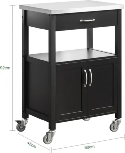 SoBuy Küchenwagen Servierwagen Küchenschrank Getränkewagen Fürs Büro FKW22-SCH -Kaufland Verkäufe 927b2d257ea90eeedeaca82e1a7a728a