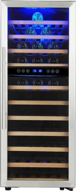 PKM Weinkühlschrank Weintemperierschrank Weinkühler WKS 72B - 197 L 73 Flaschen