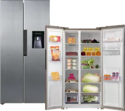 PKM Side By Side Kühl-Gefrierkombination Kühlschrank NoFrost SBS440.4NFWD SI