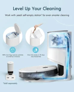 Yeedi Vac Hybrid 2-in-1 Saugroboter Wischfunktion Teppicherkennung Wischroboter 2500Pa -Kaufland Verkäufe 944d913c50a33b90b4a3e18b1016d77d