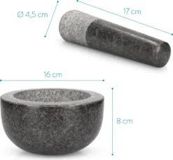 Navaris Mörser Und Stößel Aus Granit Im Set - Steinmörser Gewürzmörser Groß - Für Gewürze Pesto Kräuter - Stampfer Mit Schlegel - Ø 16cm 9 Navaris Mörser Und Stößel Aus Granit Im Set - Steinmörser Gewürzmörser Groß - Für Gewürze Pesto Kräuter - Stampfer Mit Schlegel - Ø 16cm -Kaufland Verkäufe 9565c18ab16d54ac58199064671af671