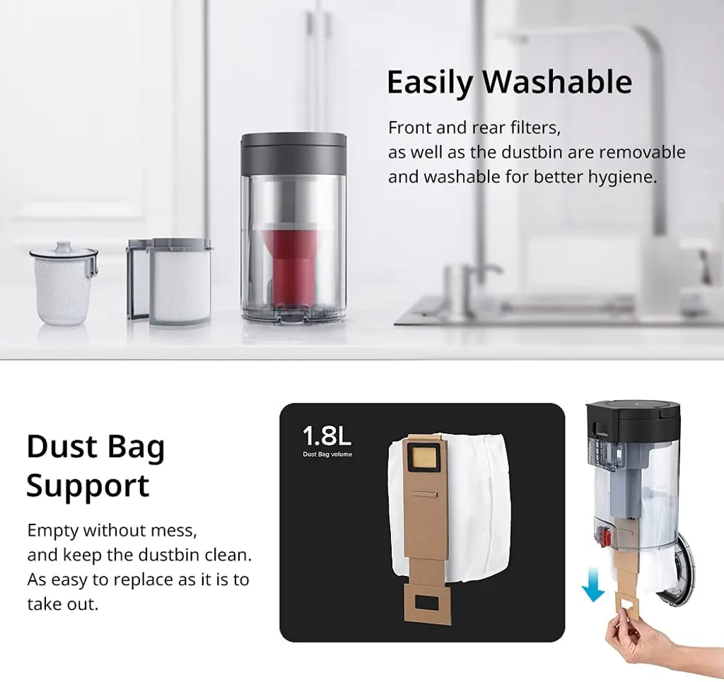 Roborock Auto-Empty Dock Für Roborock S7, S7 MaxV Staubsauger Roboter, Automatic Dust Collection, 3L Dust Bag, App-Control Schwarz 13 Roborock Auto-Empty Dock Für Roborock S7, S7 MaxV Staubsauger Roboter, Automatic Dust Collection, 3L Dust Bag, App-Control Schwarz – Bild 11