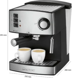 Clatronic ES 3643 Espresso- Und Cappuccino-Automat, 15 Bar Pumpdruck, Tassenvorwärmfunktion, Mit Aufschäum- Und Heißwasserfunktion 17 Clatronic ES 3643 Espresso- Und Cappuccino-Automat, 15 Bar Pumpdruck, Tassenvorwärmfunktion, Mit Aufschäum- Und Heißwasserfunktion -Kaufland Verkäufe 965604ffef3f2f5eeafc265d501eee18