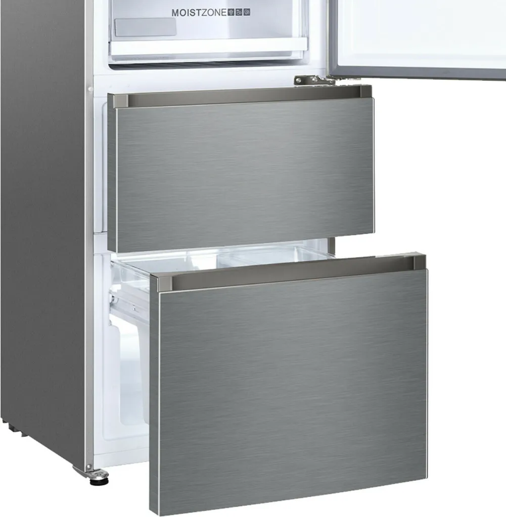Haier HTR5619ENMG Kühl-Gefrierkombination No Frost Edelstahllook 6 Haier HTR5619ENMG Kühl-Gefrierkombination No Frost Edelstahllook – Bild 4