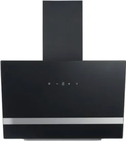 Respekta Dunstabzugshaube Schräghaube Wandhaube Kopffrei Glas 60 Cm Schwarz LED