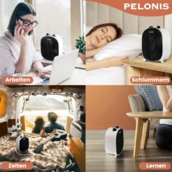 Pelonis 🔥 Heizlüfter, Energiesparend Klein 2000W Elektrische Heizung 2 Heizstufen & Gebläse-Modus, Kippschutz & Überhitzungsschutz Für Büro Wohnzimmer Schlafzimmer - Weiß -Kaufland Verkäufe 968bb062f574266e4637b644d5551270