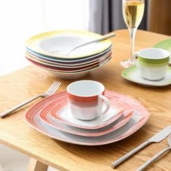 VEWEET Tafelservice 'SPARK' Aus Porzellan, 60-tlg Kombiservice, Kaffeetassen, Untertasse, Dessertteller, Speiseteller Und Suppenteller, Komplettservice Für 12 Personen 15 VEWEET Tafelservice 'SPARK' Aus Porzellan, 60-tlg Kombiservice, Kaffeetassen, Untertasse, Dessertteller, Speiseteller Und Suppenteller, Komplettservice Für 12 Personen -Kaufland Verkäufe 974f34bf3ba1da919b2438fbb3d659bb