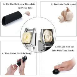 Kitchen Premium Knoblauchpresse - Handlich & Leicht Zu Reinigen - Pressen Sie Knoblauch & Ingwer Mühelos (Kein Schälen Nötig) - Extra Stark & Strapazierfähig -Kaufland Verkäufe 97b15bbe0cb6ae4caf33ac2dfe9370e2