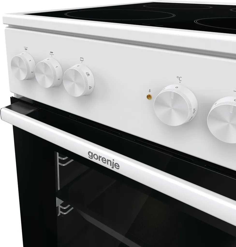 Gorenje GEC5A 21 WG Elektro-Standherd - Freistehend - Weiß - Glaskeramik-Kochfeld - 74 Liter - PerfectGrill - Pizzamodus 300°C - AquaClean 10 Gorenje GEC5A 21 WG Elektro-Standherd - Freistehend - Weiß - Glaskeramik-Kochfeld - 74 Liter - PerfectGrill - Pizzamodus 300°C - AquaClean – Bild 8