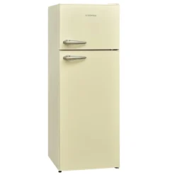 Telefunken KTFK212EC2 Retro Kühl-Gefrier-Kombination / 171 L Kühlschrank / 42 L Gefrierschrank / 177 KWh/Jahr / Retro Look / Temperaturregelung / Abtauautomatik / Creme