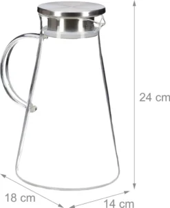 Relaxdays Glaskaraffe Mit Deckel 1,8 Liter -Kaufland Verkäufe 9991aba958f06e78178df841d624e572