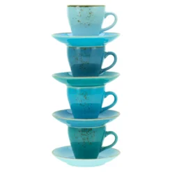 CreaTable 23698 Espressotassen-Set Nature Collection Für 4 Personen, Steinzeug, Mehrfarbig (1 Set, 8-teilig) -Kaufland Verkäufe 9996755335e352775b954721c571bce9