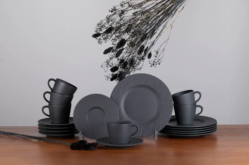 Villeroy & Boch Manufacture Rock Kaffeeservice Für 6 Personen 18-teilig 3 Villeroy & Boch Manufacture Rock Kaffeeservice Für 6 Personen 18-teilig