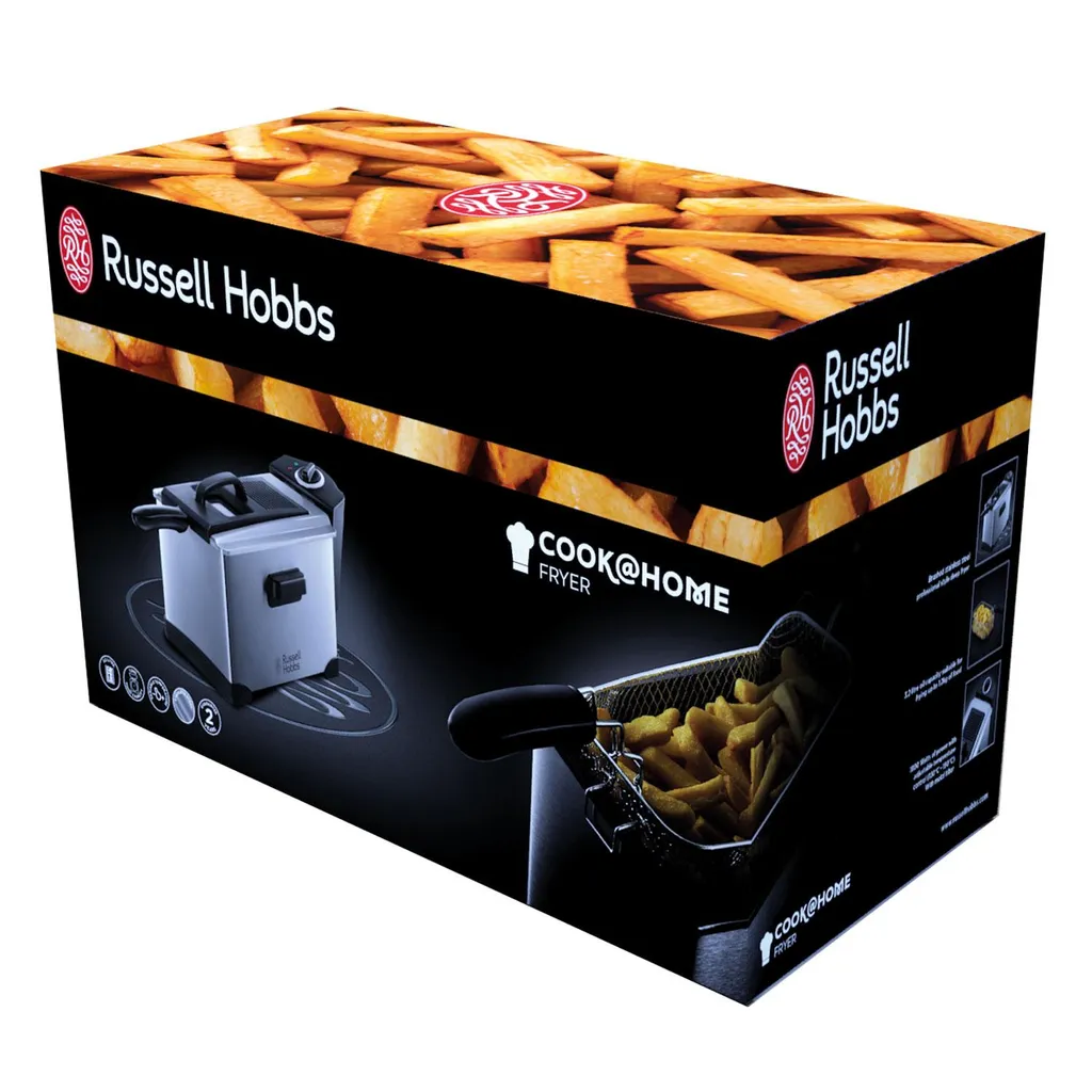 RUSSELL HOBBS Fritteuse Cook@Home 19773-56 Edelstahl 3,2L 130-190°C 1800W 2 RUSSELL HOBBS Fritteuse Cook@Home 19773-56 Edelstahl 3,2L 130-190°C 1800W