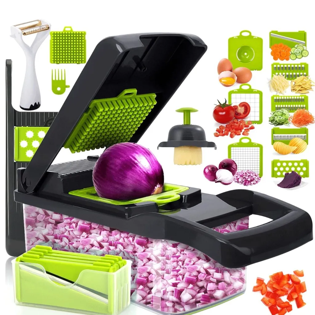 TELANKS 15 In 1 Gemüseschneider, Gemüsehobel Edelstahl Küchegeräte 3 TELANKS 15 In 1 Gemüseschneider, Gemüsehobel Edelstahl Küchegeräte