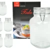 6er Set Einmachglas Bügelverschluss Original Fido 3,0L Vorratsgläser Incl. Bormioli Rezeptheft