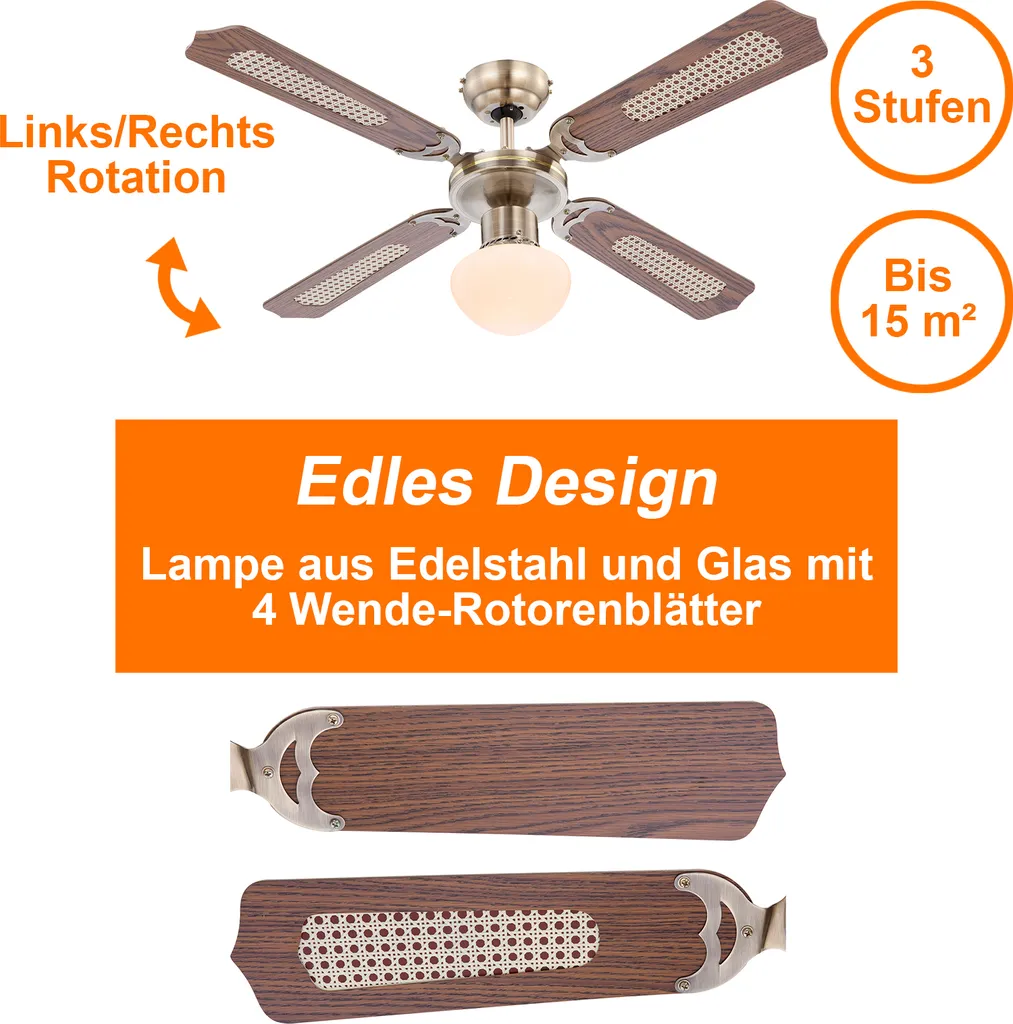 Deckenventilator Mit Fernbedienung Und Licht Ventilator Lampe Holz Optik 106 Cm 8 Deckenventilator Mit Fernbedienung Und Licht Ventilator Lampe Holz Optik 106 Cm – Bild 6