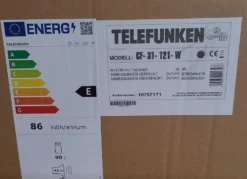 Telefunken CF-31-121-W Kühlschrank Weiß / 82,1 Cm 86kWh / 90 L Kühlteil / Türanschlag Wechselbar / Höhenverstellbare Füße -Kaufland Verkäufe 9b29e6a00b715ea5bbb14d9fb9b6a1b4
