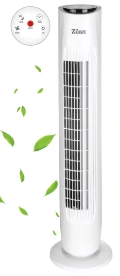 Zilan Turmventilator | 3 Stufen | 2 Modi | 7,5h Timer | Fernbedienung | Oszillierend | -Kaufland Verkäufe 9b6adb55e5a384c8831fdcf50cdf8434