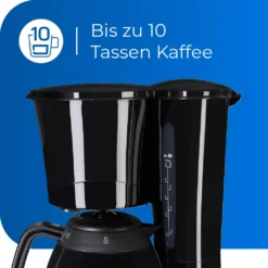 Exquisit KA 6502 Sw | Filterkaffeemaschine | 10 Tassen | Thermoskanne | Schwarz -Kaufland Verkäufe 9b98fbd29df7c25dccb10b2bed112c21