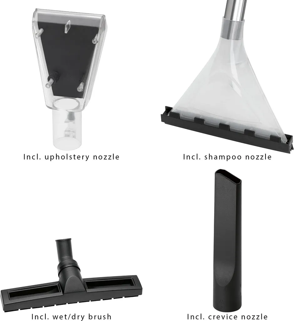 Clatronic® Nass Trockensauger Inkl. Gebläs- U. Shampoo-Funktion, Staubsauger Mit 2-fach Filtersystem, 20L Tankvolumen, Perfekt Als Polsterreiniger O. Teppichreiniger, 1200W - BSS 1309 6 Clatronic® Nass Trockensauger Inkl. Gebläs- U. Shampoo-Funktion, Staubsauger Mit 2-fach Filtersystem, 20L Tankvolumen, Perfekt Als Polsterreiniger O. Teppichreiniger, 1200W - BSS 1309 – Bild 4