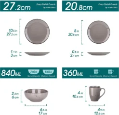 Vancasso Navia Jardin 16 Teilig Tafeiservice Set, Geschirrset Aus Steingut, Vintage Aussehen, Natur Design 10 Vancasso Navia Jardin 16 Teilig Tafeiservice Set, Geschirrset Aus Steingut, Vintage Aussehen, Natur Design -Kaufland Verkäufe 9c47116fd7fc2d5797af3fc162eac09e