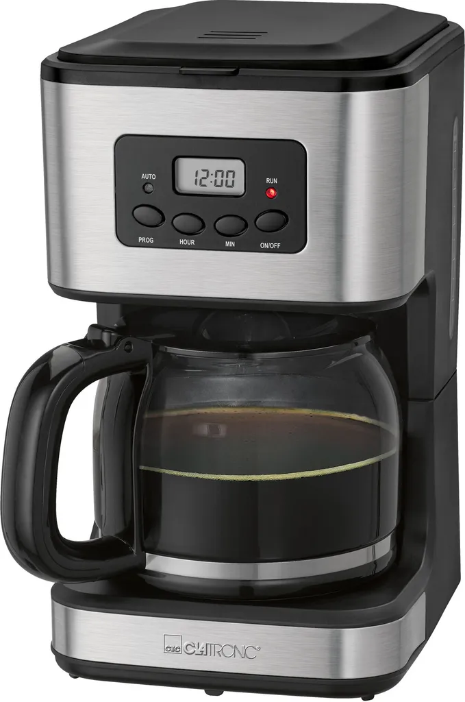Clatronic KA 3642 Kaffeefiltermaschine Für 12-14 Tassen 1,5 L, Programmierbare 24-Stunden LCD-Digital-Zeitschaltuhr, Edelstahlfront 3 Clatronic KA 3642 Kaffeefiltermaschine Für 12-14 Tassen 1,5 L, Programmierbare 24-Stunden LCD-Digital-Zeitschaltuhr, Edelstahlfront