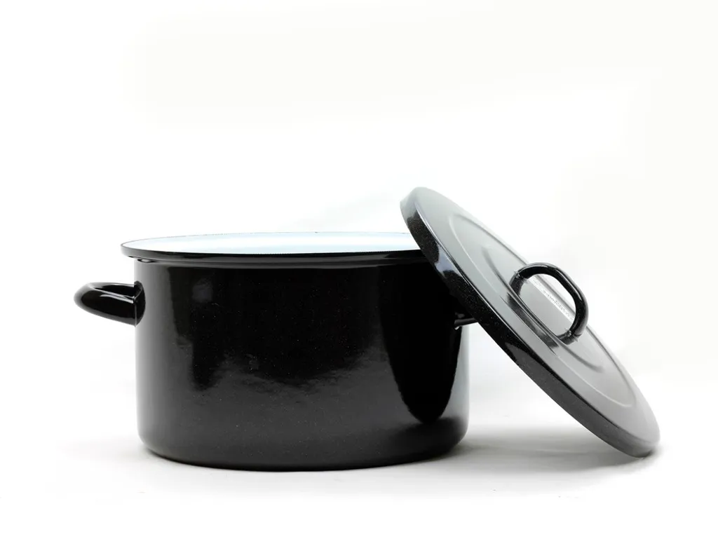 Emailletopf - Suppentopf - Saucentopf - 10l - STANDARD - 28 Cm - Belis - Schwarz 15 Emailletopf - Suppentopf - Saucentopf - 10l - STANDARD - 28 Cm - Belis - Schwarz – Bild 13