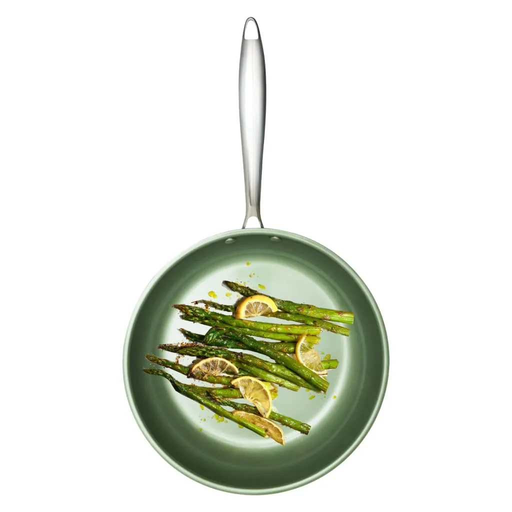 Just Vegan ECO Pfanne CeraVegan 28 Cm Edelstahl Grün 7 Just Vegan ECO Pfanne CeraVegan 28 Cm Edelstahl Grün – Bild 5