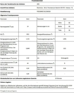 AEG - FSE53960Z - Vollintegrierbarer Geschirrspüler - 60 Cm -Kaufland Verkäufe 9d9b9c61bbc9afc3bf315532f3245edb