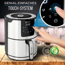 BALTER Heißluftfritteuse Heissluft Friteuse Heißluft Fritteuse Edelstahl 5 Liter XXL -Kaufland Verkäufe 9ddf6824e6e4a68f6a9e1f5f4541728a