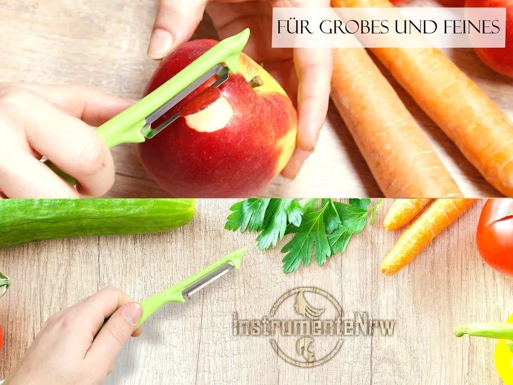 Sparschäler 2er Set Schäler Obst Gemüse Mit Rostfreier Scharfer Pendelklinge Universalschäler Für Rechts Und Linkshänder Allzweckschäler Zum Schälen Von Obst Gemüse Spülmaschinen Geeignet Grün 6 Sparschäler 2er Set Schäler Obst Gemüse Mit Rostfreier Scharfer Pendelklinge Universalschäler Für Rechts Und Linkshänder Allzweckschäler Zum Schälen Von Obst Gemüse Spülmaschinen Geeignet Grün – Bild 4