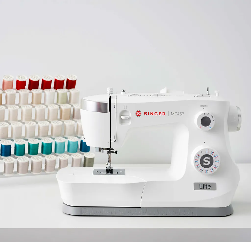 Singer Nähmaschine ME457 Stichzahl 33, Knopflochzahl 1, Weiß 5 Singer Nähmaschine ME457 Stichzahl 33, Knopflochzahl 1, Weiß – Bild 3