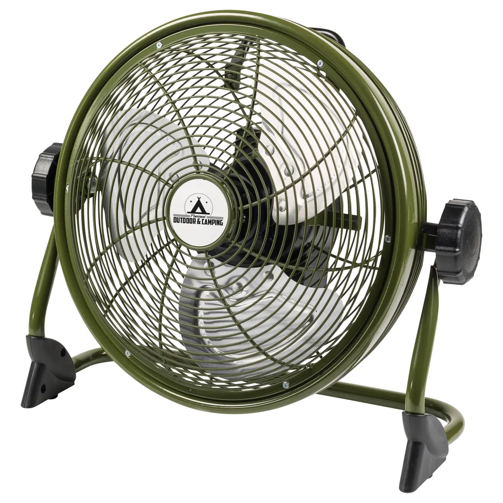 Bestron Kabelloser, Aufladbarer Bodenventilator, Vertikal Verstellbar, Höhe: 36,8 Cm, Ø 35 Cm, 25 W, Oliv 3 Bestron Kabelloser, Aufladbarer Bodenventilator, Vertikal Verstellbar, Höhe: 36,8 Cm, Ø 35 Cm, 25 W, Oliv