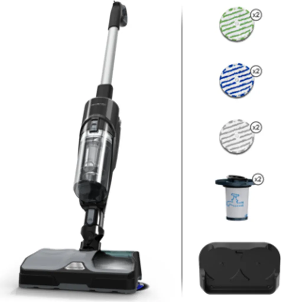 Rowenta X-COMBO ALLERGY GZ3039WO, Beutellos, Schwarz, Blau, 0,55 L, Trocken&Nass, Zyklonal, 79 DB 4 Rowenta X-COMBO ALLERGY GZ3039WO, Beutellos, Schwarz, Blau, 0,55 L, Trocken&Nass, Zyklonal, 79 DB – Bild 2