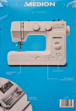 MEDION MD 18205 Freiarmnähmaschine / 60 Versch. Stichmuster/Knopfloch- & Einfädelautomatik/LED-Nählicht, Umfangreiches Zubehör/weiß 15 MEDION MD 18205 Freiarmnähmaschine / 60 Versch. Stichmuster/Knopfloch- & Einfädelautomatik/LED-Nählicht, Umfangreiches Zubehör/weiß -Kaufland Verkäufe a0f5b1ee4abef1b2cd35a14e18947f4c