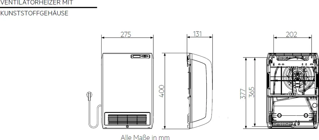 AEG Ventilatorheizung VH 213, LCD, Energiesparfunktionen,Wochentimer, 2 KW, Kunststoff, 238296 6 AEG Ventilatorheizung VH 213, LCD, Energiesparfunktionen,Wochentimer, 2 KW, Kunststoff, 238296 – Bild 4