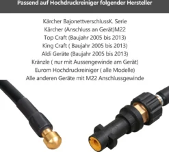 Wolketon 20m Rohrreinigungsschlauch Rohrreiniger Set Für Kärcher Kränzle K2 - K7 Hochdruckreiniger 13 Wolketon 20m Rohrreinigungsschlauch Rohrreiniger Set Für Kärcher Kränzle K2 - K7 Hochdruckreiniger -Kaufland Verkäufe a1ac68b22c223ee91477b8a593f56156