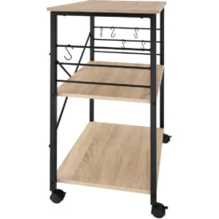 Tectake Servierwagen Rugby 65,5x45,5x88,5cm - Industrial Holz Hell, Eiche Sonoma -Kaufland Verkäufe a2dc4f7298c64ec5df701ed65504d18b